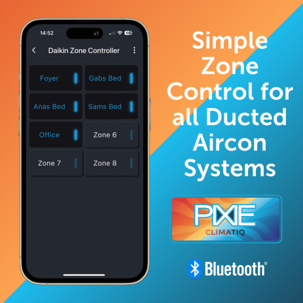 PIXIE SZC248N-R-BTAM Smart Zone Controller for 24V AC Ducted AC Dampers