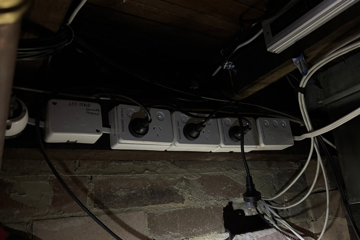 PIXIE devices installed in junction boxes within the ceiling space